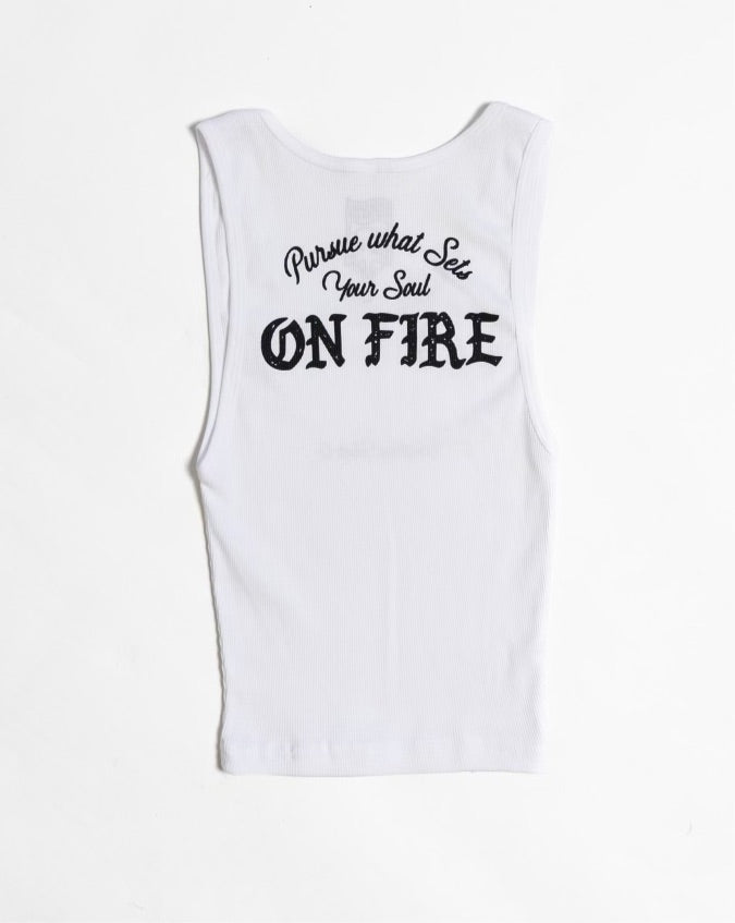 Set It On Fire Baby Ribbed Tank